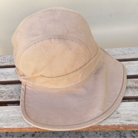 Helen Kaminski 100% Cotton Wide Brim Packable Sun Hat – Tan - Picture 4 of 8